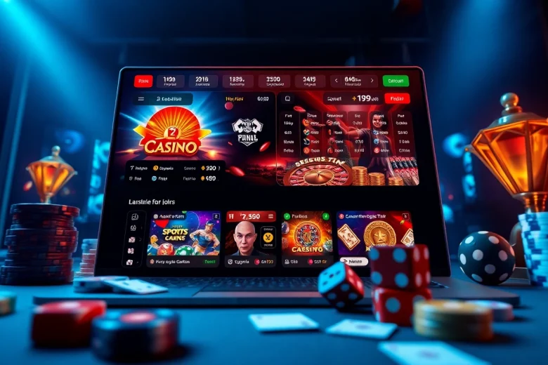 Interactive online interface of casino games and sports betting at https://69vn.day/, showcasing vibrant colors and user-friendly design.