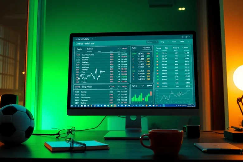 Live football odds showing tỷ lệ kèo in a modern betting environment.