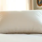 Experience the comfort of stearns and foster pillow on a beautifully arranged bed.