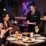 Experience premium service at 강남 쩜오 좋아요 with sophisticated decor and attentive management in an exclusive nightclub setting.