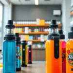 Explore the wide selection at vape juice depot with vibrant displays of vape products