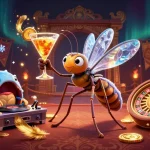Participez à l'expérience immersive du casino machine à sous en ligne avec des personnages animés et des éléments de jeu captivants.