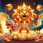 Jouez au blackjack en ligne France avec des personnages animés fantastiques dans une scène luxueuse.